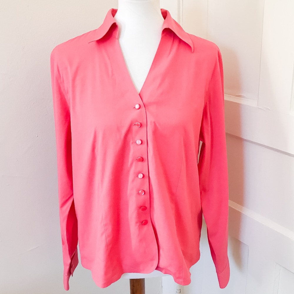 3/$30 Talbots Wrinkle Resistant Button Up Shirt 14